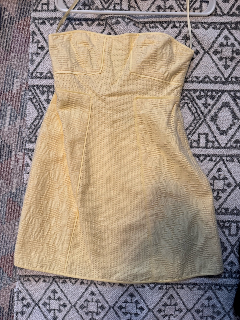 tibi Yellow Mini Skirt Size 4 Like New